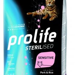 Prolife (Пролайф) Стерилизат Сенситив Свинина и Рис  сухой корм для кошек