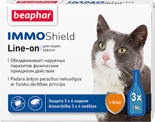 Beaphar капли Vermicon/IMMOShield для кошек