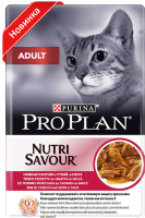 ПРОПЛАН (PROPLAN) Nutrisavour пауч для взрослых кошек Утка/соус