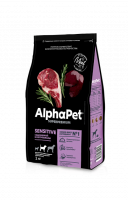 ALPHAPET (Альфапет) SUPERPREMIUM  сухой корм для взрослых собак средних пород с чувствительным пищеварением с бараниной и потрошками