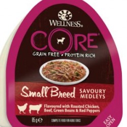 Wellness Core SMALL BREED консервы из курицы с говядиной, зеленой фасолью и красным перцем для собак мелких пород