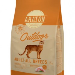 ARATON (Аратон) cat adult Outdoor Для активных кошек с курицей и индейкой