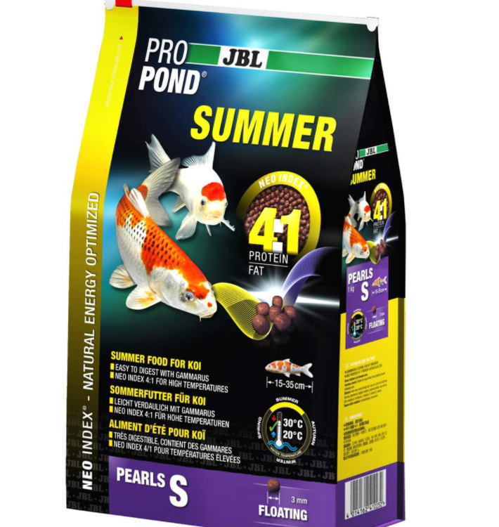 JBL (ДЖБЛ) ProPond Summer S - Основной летний корм в форме гранул 3 мм для кои 15-35 см