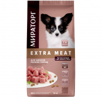 Мираторг EXTRA MEAT корм сухой с нежной телятиной для щенков мелких пород от 1-9 мес