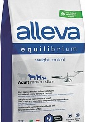 Alleva (Алева) equilibrium weight control adult mini medium Полнорационный корм для взрослых собак мелких пород. Контроль веса