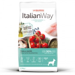 Italian Way (Итальян Вэй) Беззерновой корм для собак малых пород с форелью и черникой,контроль веса и профилактика аллергии