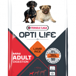 Opti Life (Опти Лайф) Для собак малых пород с чувствительным пищеварением с ягненком и рисом (Adult Digestion Mini)