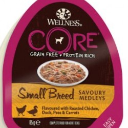 Wellness Core SMALL BREED консервы из курицы с уткой, горошком и морковью для собак мелких пород