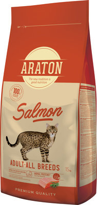 ARATON (Аратон) cat adult salmon Для взрослых кошек с лососем