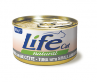 Lifecat (Лайфкет) tuna with small anchovies - консервы для кошек тунец с маленькими анчоусами