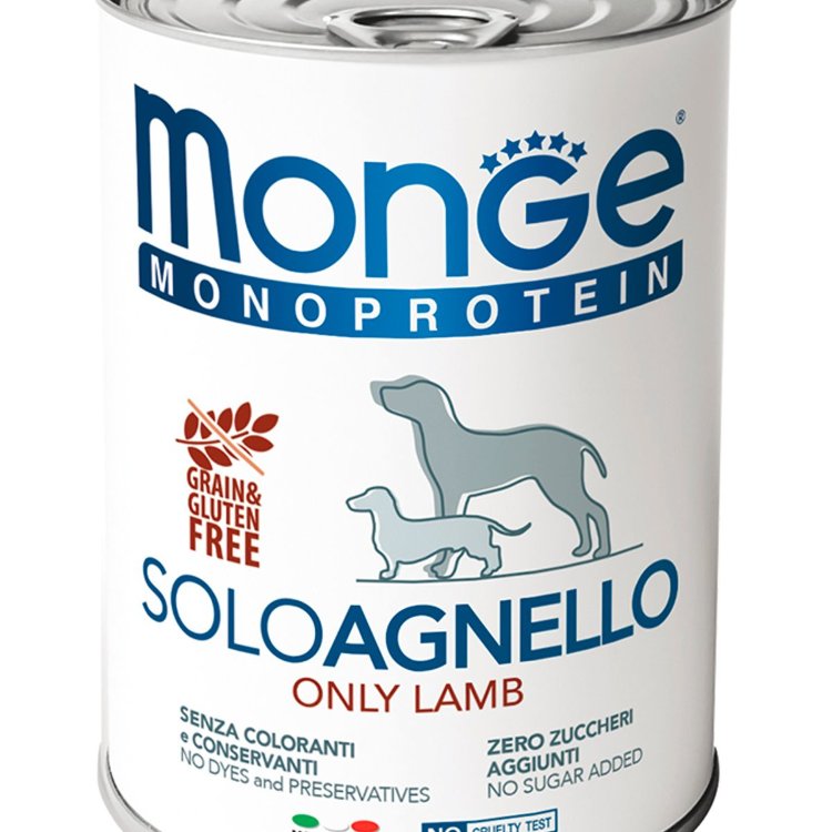 Monge (Монж) dog monoproteico solo консервы для собак паштет 400 г