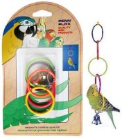 Penn-plax игрушка д птиц олимпийские кольца с колокольчиком