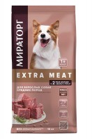 Мираторг EXTRA MEAT с говядиной Black Angus для собак средних пород с 1 года