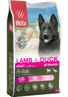 Blitz (Блиц) ADULT LAMB & DUCK /беззерновой корм для взр. собак Ягненок&Утка