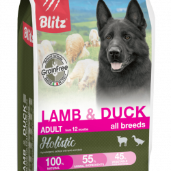 Blitz (Блиц) ADULT LAMB & DUCK /беззерновой корм для взр. собак Ягненок&Утка