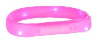 Trixie Мигающее кольцо для собак USB, розовый