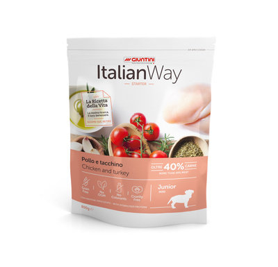 Italian Way (Итальян Вэй) Беззерновой корм для щенков с курицей и индейкой