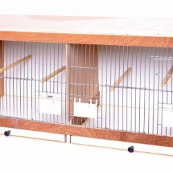 Benelux деревянная клетка для птиц с дверцами для кормления (wooden rearing cage front with feeder-doors)