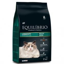 Equilibrio (Эквилибрио) Сухой корм для пожилых кошек старше 7 лет с лососем (Longevity)