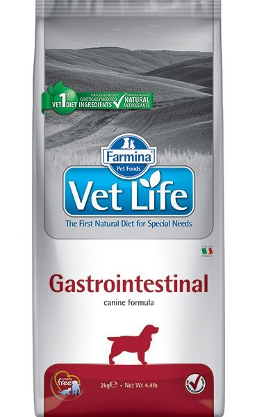 Farmina (Фармина) vet life dog GASTROINTESTINAL для собак (лечение синдрома нарушения всасывания и переваривания пищи в жкт)