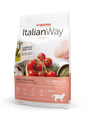 Italian Way (Итальян Вэй) Сухой корм для котят с курицей и индейкой