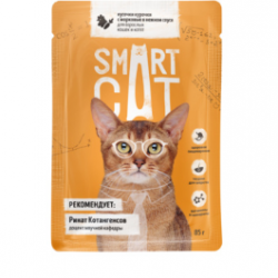Smart Cat (Смарт кэт) Паучи для взрослых кошек и котят 85 г