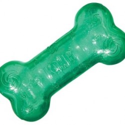 KONG игрушка для собак Squezz Crackle хрустящая косточка