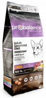 Probalance (Пробаланс) Сухой корм для взрослых собак всех пород, с говядиной и кроликом, изысканное меню