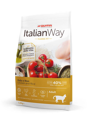 Italian Way (Итальян Вэй) Сухой корм для кошек с курицей и рисом