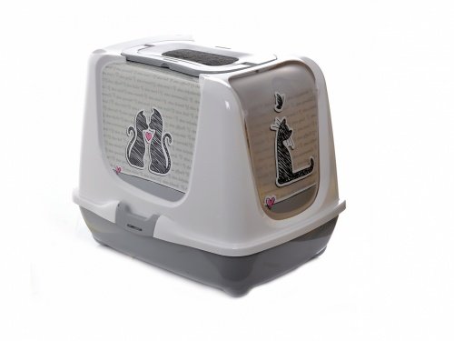 Moderna туалет-домик trendy cat с угольным фильтром, 50х41х39