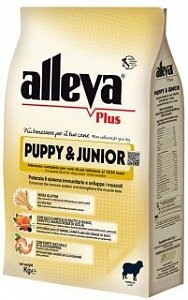 Alleva (Алева) plus gluten free puppy&junior Полнорационный корм без глютена для щенков и юниоров