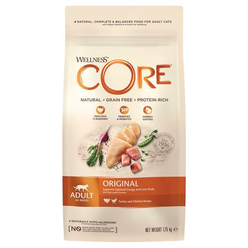 Wellness Core корм из индейки с курицей для взрослых кошек