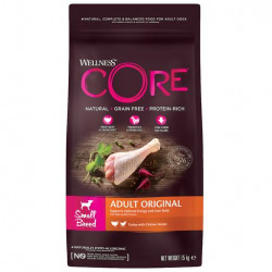 Wellness Core Корм из индейки с курицей для взрослых собак мелких пород
