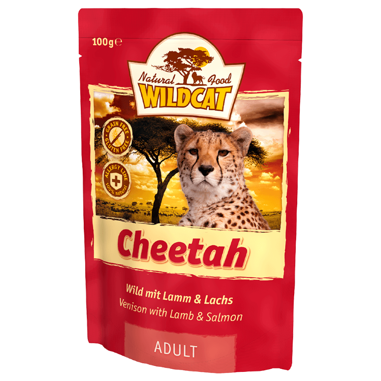 Wildcat (Вайлдкэт) Cheetah пауч. д/кошек (дичь, ягненок, лосось)
