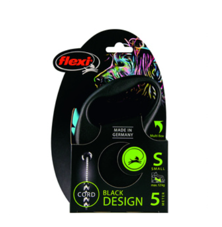 Flexi (Флекси) Рулетка-трос для собак до 20кг, 5м (Black Design M Cord 5m)