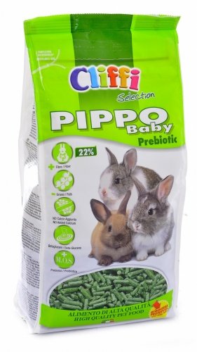 Cliffi (италия) корм для крольчат и молодых кроликов пребиотик (pippo baby prebiotic selection)