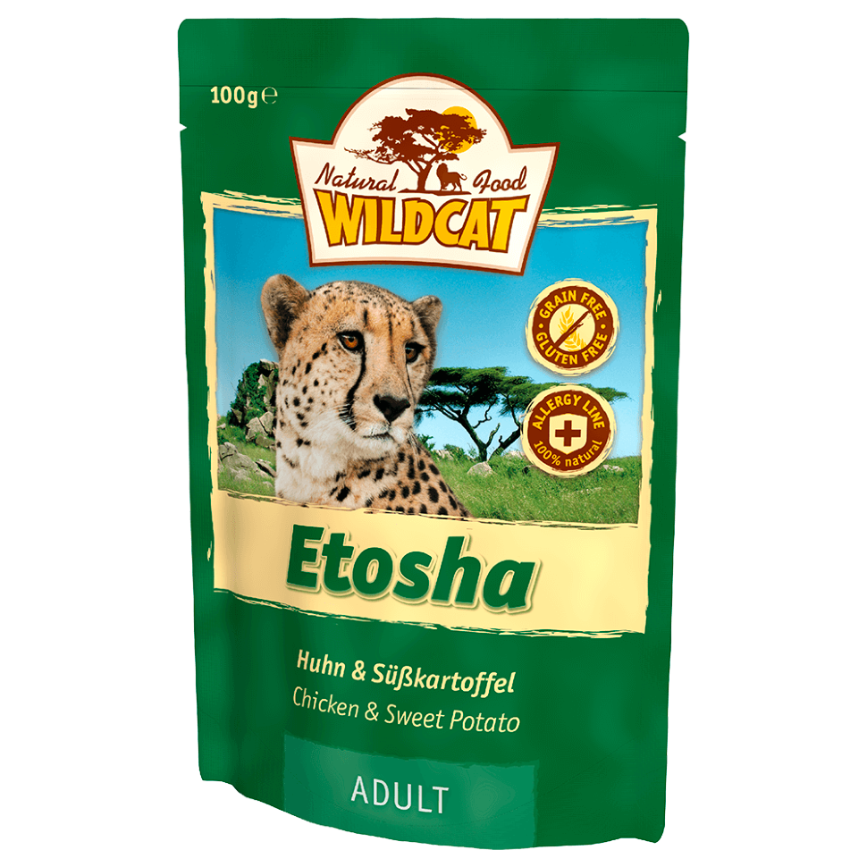 Купить Wildcat (Вайлдкэт) Etosha пауч. д/кошек(курица) по цене 160 ₽ в  интернет магазине Петшоп 78 (Лапкино)
