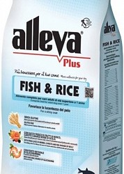 Alleva (Алева) plus gluten free fish&rice Полнорационный корм без глютена для собак Рыба с Рисом