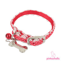 Pinkaholic ошейник с ружевом "фламинго" (flamingo collar)