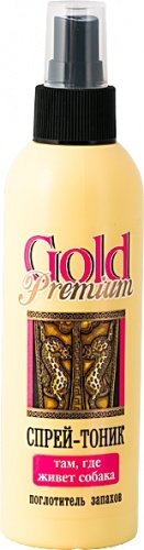 Gold premium голд-премиум спрей  для собак поглотитель запаха