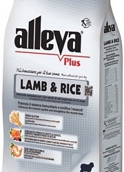 Alleva (Алева) plus gluten free lamb&rice Полнорационный корм без глютена для собак Ягненок с Рисом
