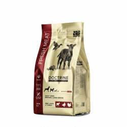 DOCTRINE (Доктрин) FRESH MEAT корм для взрослых собак средних и крупных пород с индейкой, говядиной и уткой со свежим мясом