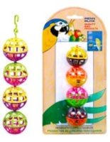 Penn-plax игрушка д птиц шарики сетчатые с колокольчиком