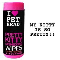 Pet head салфетки гипоаллергенные "вкусный ананас" от линьки у кошек, без сульфатов и парабенов (pretty kitty)
