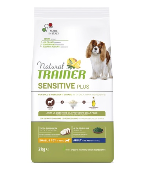 Natural Trainer (Натурал Тренер) Сухой корм для взрослых собак малых пород гипоаллергенный с кониной (SENSITIVE PLUS)