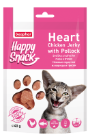 Beaphar лакомства beaphar happy snack нежные сердечки из курицы и трески  для кошек