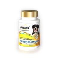 Экопром ЮНИТАБС ImmunoCompiex с Q10 Витамины ежедневные для крупных собак 100таб.
