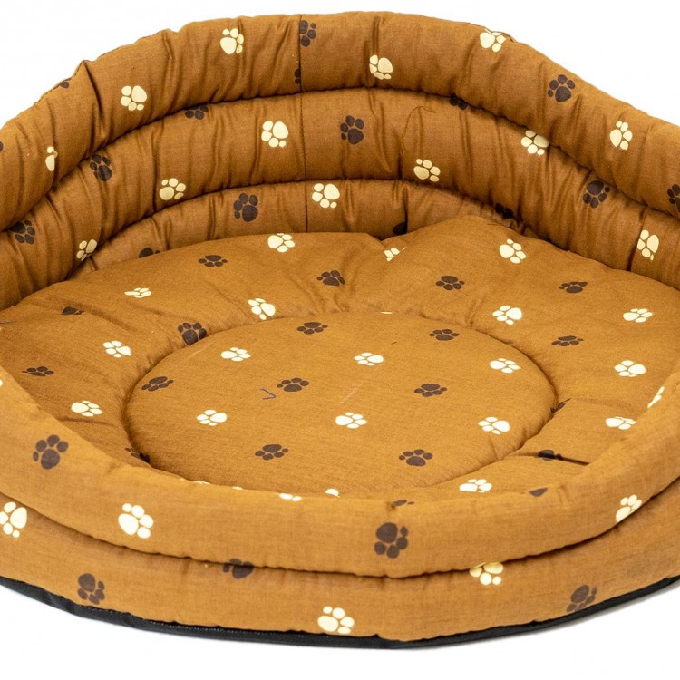 Моськи-Авоськи Лежанка круглая стёганая с подушкой (хлопок, периотек), 36,5*36,5*18,5