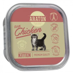 ARATON (Аратон) Kitten with chicken Безглютеновые консервы для котят с курицей