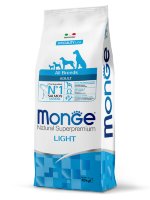 Monge (Монж) dog speciality light корм для собак всех пород низкоколорийный лосось с рисом